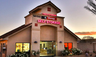 Front of iStorage in Moreno Valley, located on Grant St
